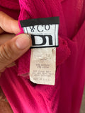 90’s Fuchsia strappy maxi dress