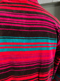 90’s Velvety pink striped turtleneck