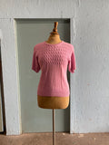 90’s bubblegum pink knit top
