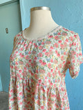 90's Sheer floral baby doll dress