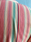 50-60's Pink striped plus size shirt dress