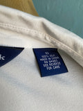 90's-Y2K White silk long sleeve button down shirt