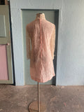 60-70's Pink laced mod dress with bell sleeves