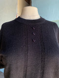 90's Black short sleeve knit top