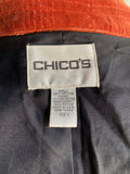 90-Y2K Chicos Burnt orange velour jacket