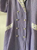 90's Lilac polka dot dress