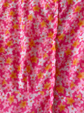 70's Polyester psychedelic floral dress