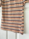 70's Brown & Orange striped T-shirt