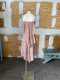 70's Dainty Floral tiered handkerchief dress