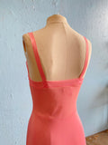 50-60’s  Pink laced slip dress