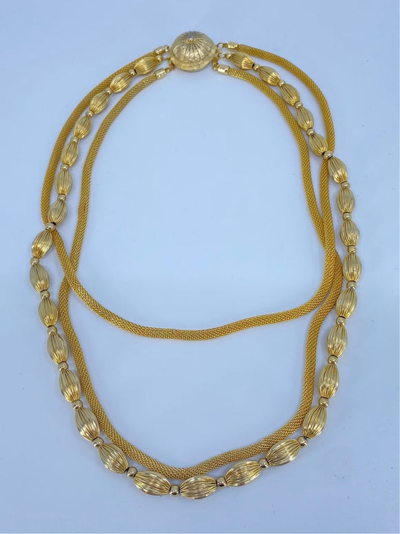 Vintage Gold layered necklace