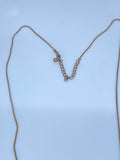 Long Brass metal tassel pendant necklace