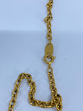Vintage Avon gold T initial necklace