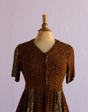 1990's Leopard print dress