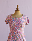 1990's Espirit Pink sunflower mini dress