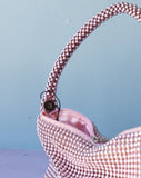 Y2K Pearl Pink mini wrist-let purse