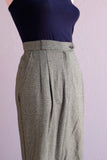 1990's Black & white plaid high-waist pants