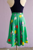1970äó»s Green tulip circle skirt