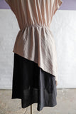 1970's Tan & Black polka dot Plus Size Dress