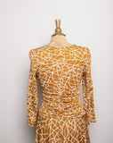 Y2K BCBG Giraffe printed long sleeve dress