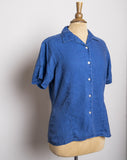 1990's-Y2K Woolrich linen short sleeve button down shirt