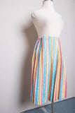 1980-90's Candy striped plus size skirt