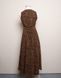 1990's Leopard maxi dress
