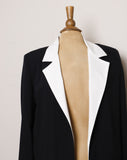 1990's Black blazer with white collar