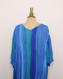 Blue & Green Ombre Caftan Maxi Dress
