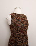 1990's Leopard maxi dress