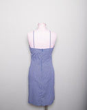 1990's Blue & white gingham spaghetti strap dress