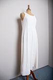 1990's Ivory sleeveless maxi dress