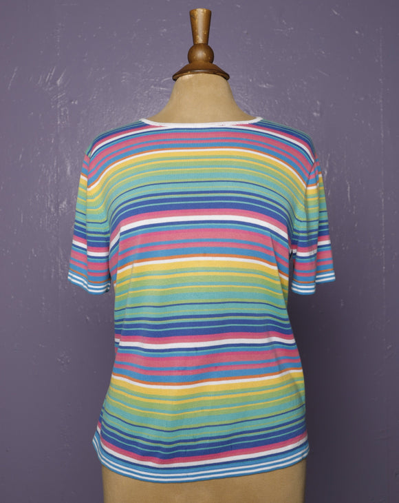 1990's Candy striped tee