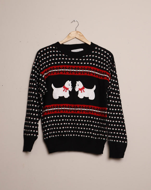 1990's Scotty Christmas pullover sweater
